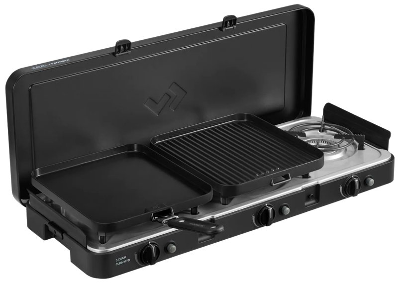 CADAC Camping Gaskocher 3-Cook Turbo FFD Deluxe / 50mbar