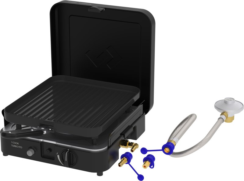CADAC Camping Gaskocher 1-Cook Turbo Pro FFD Combo / 50mbar