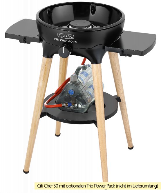 CADAC Gasgrill Citi Chef 40 FS BBQ / Dome matt black, 30 mbar