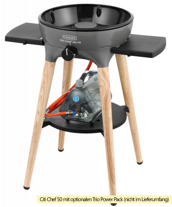 CADAC Gasgrill Citi Chef 40 FS BBQ / Dome flint grey, 50 mbar