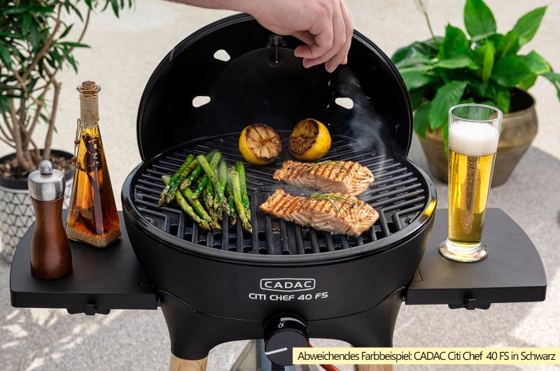 CADAC Gasgrill Citi Chef 40 FS BBQ / Dome steel grey, 50 mbar