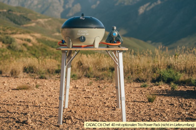 CADAC Kompakt Gasgrill Citi Chef 40 Olive Green - 50mbar - Retoure