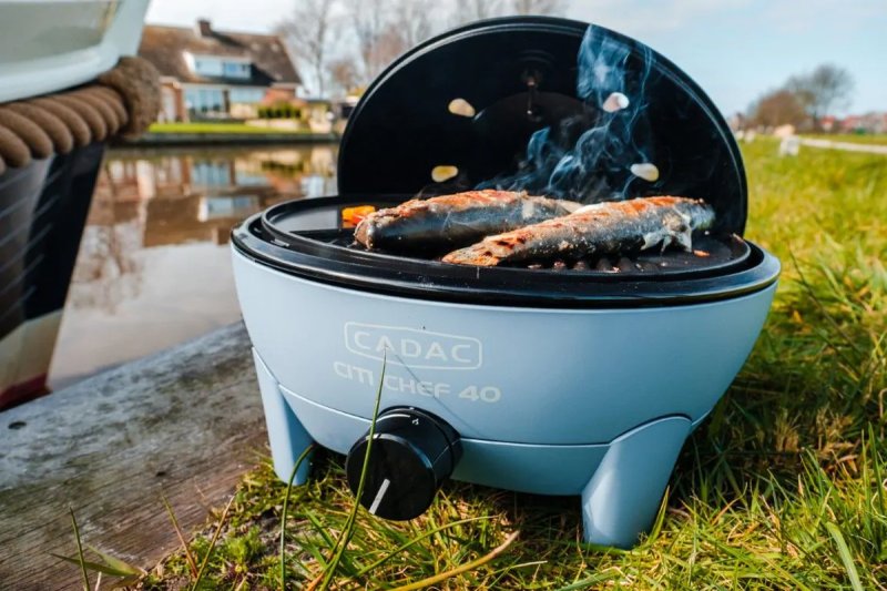 CADAC Kompakt Gasgrill Citi Chef 40 Sky Blue - 50mbar - Retoure