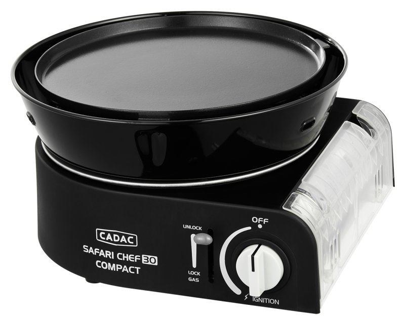 CADAC Camping Gasgrill Safari Chef 30 Compact Deluxe - Kartuschenbetrieb