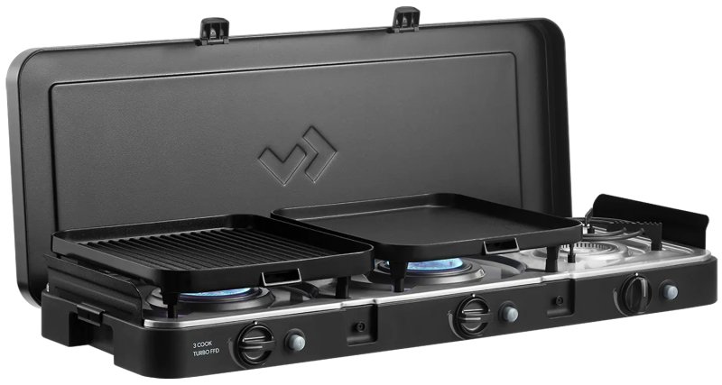 CADAC Camping Gaskocher 3-Cook Turbo FFD Deluxe / 50mbar