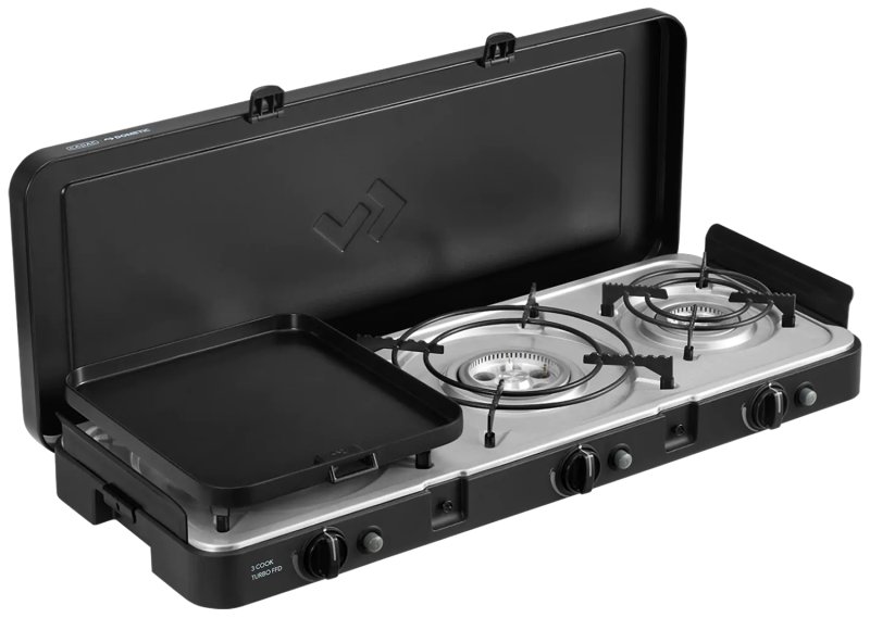 CADAC Camping Gaskocher 3-Cook Turbo FFD Deluxe / 50mbar