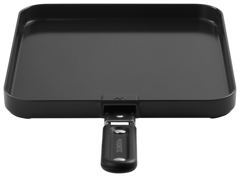 CADAC Universal Grillplatte für Gaskocher / glatt - mit abnehmbarem Griff