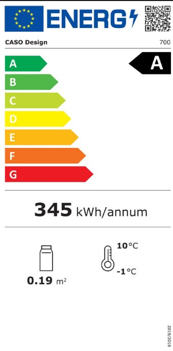 CASO BBQ Cooler S-R - Outdoor-Kühlschrank (63 Liter) mit Edelstahlgehäuse - Rechtsanschlag