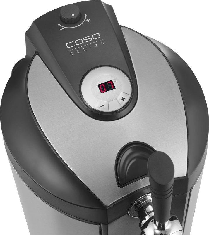 Grillfürst Independence P330G Gasgrill - mattschwarz - mit XXL Infrarotbrenner und Gusseisenrosten inkl. CASO BeerMaster - Bierzapfanlage