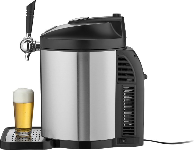 Grillfürst Independence P330G Gasgrill - mattschwarz - mit XXL Infrarotbrenner und Gusseisenrosten inkl. CASO BeerMaster - Bierzapfanlage