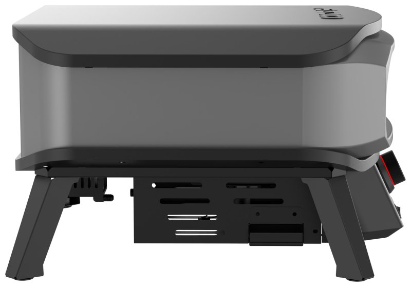 COZZE Pizzaofen Gas PREMIUM 34 cm (13") mit drehbarem Pizzastein & Digital-Thermometer - inkl. Hitzeschild