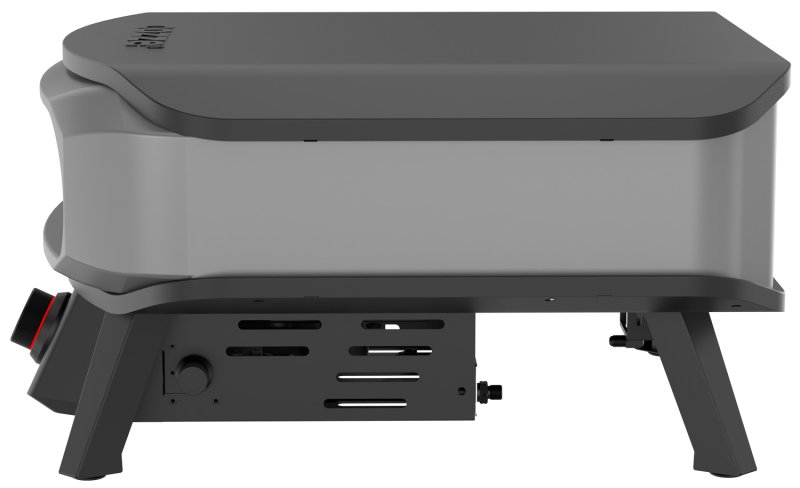 COZZE Pizzaofen Gas PREMIUM 42,5 cm (17") mit drehbarem Pizzastein & Digital-Thermometer - inkl. Hitzeschild