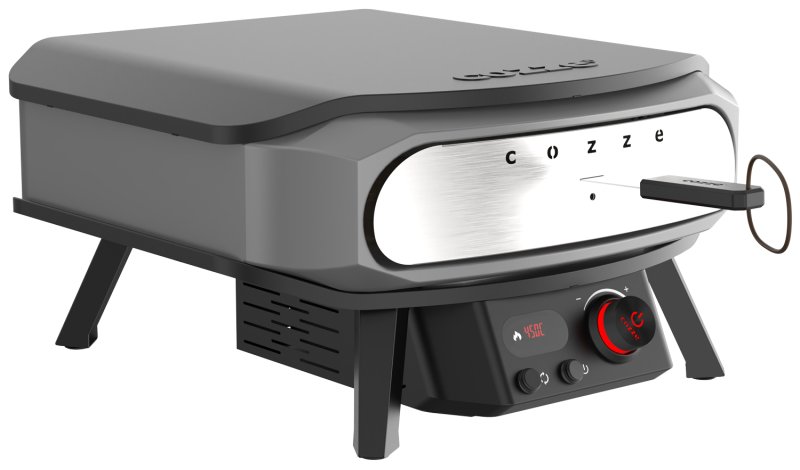 COZZE Outdoor Küche mit Spüle / 300 x 60 x 90 cm - inkl. COZZE E-500 Elektrogrill + Elektro Pizzaofen 42,5 (17") mit rotierendem Pizzastein