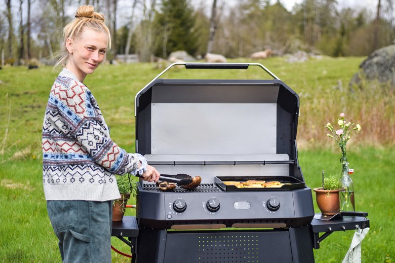 COZZE G-800 COMBO - Plancha Grill mit Grillrost - 30 mbar EU-Version