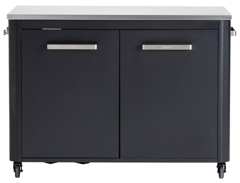 COZZE Outdoor Küche (L-förmig) / 160 x 190 cm - inkl. COZZE Gas Pizzaofen 42,5 (17") mit rotierendem Pizzastein