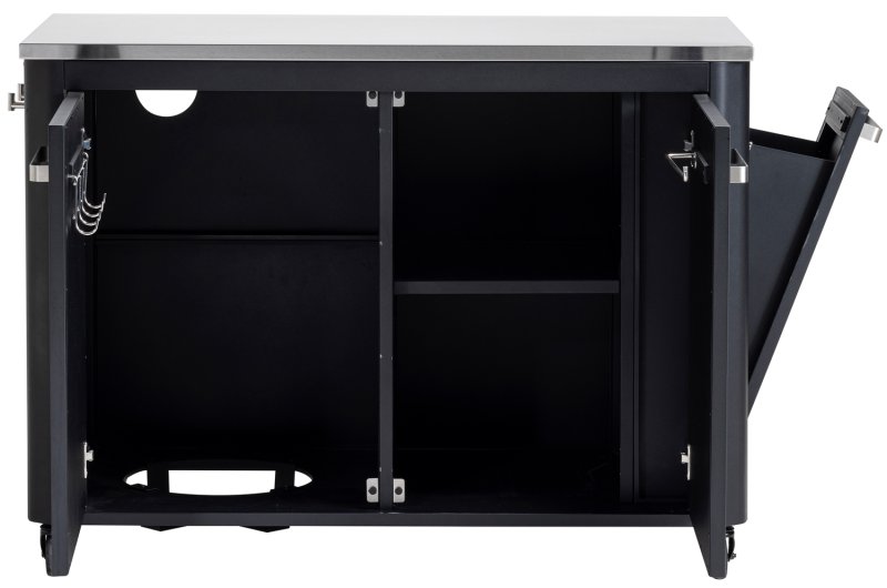 COZZE Outdoor Küche (L-förmig) / 160 x 190 cm - inkl. COZZE Gas Pizzaofen 42,5 (17") mit rotierendem Pizzastein