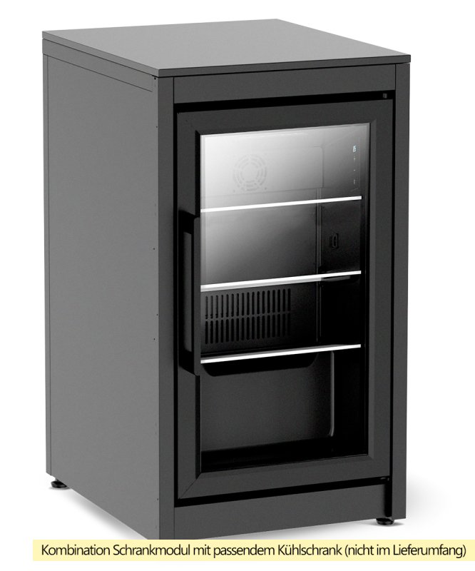 COZZE Outdoor Küche Elements - Modul für Kühlschrank, 52 cm inkl. Arbeitsplatte (HPL)