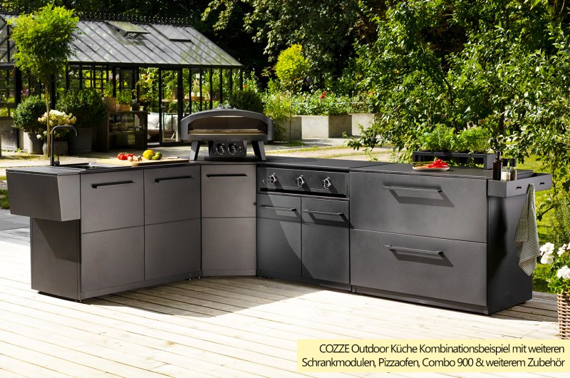 COZZE Outdoor Küche Elements - Eckschrank inkl. Arbeitsplatte (HPL)
