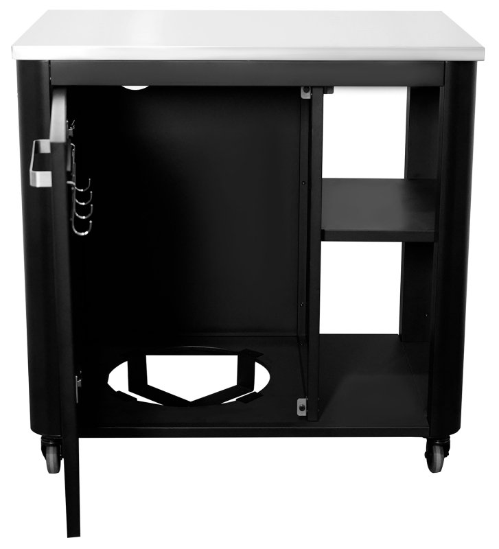 COZZE Outdoor Küche (L-förmig) / 160 x 190 cm - inkl. COZZE Gas Pizzaofen 42,5 (17") mit rotierendem Pizzastein