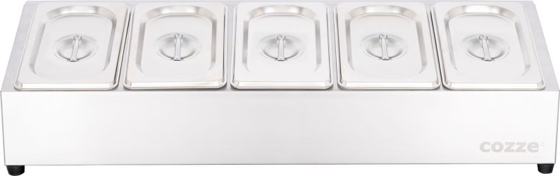 COZZE XL Pizzaofen Zubehör Set: Pizza-Station mit 5 Behältern und Deckeln, Pizzaschieber, Pizzaschneider und Infrarot Thermometer