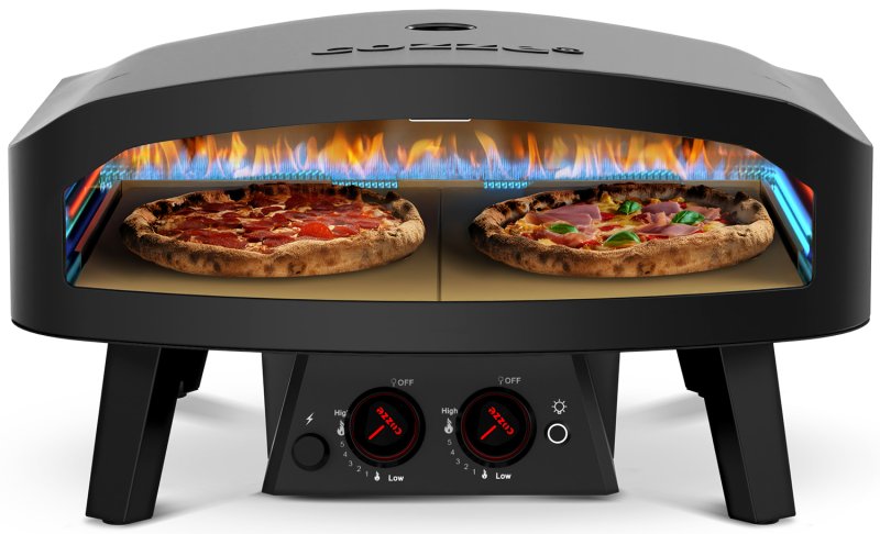 COZZE Pizzaofen Gas CLASSIC Black Edition 60 cm (24") - inkl. Hitzeschild