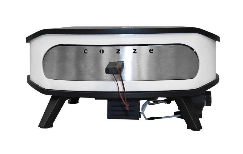 COZZE Pizzaofen Gas 42,5 cm (17") - mit rotierendem Pizzastein - inkl. Hitzeschild