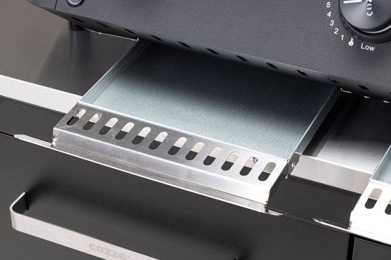 COZZE Plancha Grill - Plancha Grill 800 inkl. Unterwagen und 12 tlg. XXL Plancha-Set