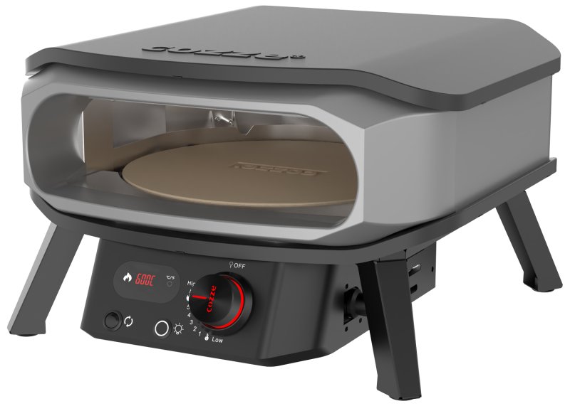 COZZE Outdoor Küche / 175 x 60 x 110 cm - inkl. COZZE Gas Pizzaofen 34 cm (13") mit rotierendem Pizzastein