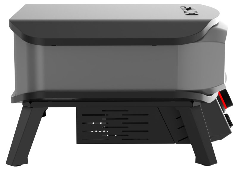 COZZE Pizzaofen elektrisch PREMIUM 34 cm (13") mit drehbarem Pizzastein & Digital-Thermometer - inkl. Hitzeschild