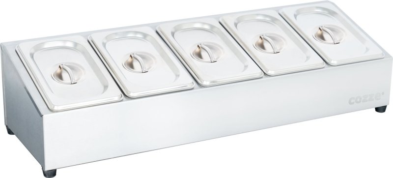 COZZE XL Pizzaofen Zubehör Set: Pizza-Station mit 5 Behältern und Deckeln, Pizzaschieber, Pizzaschneider und Infrarot Thermometer