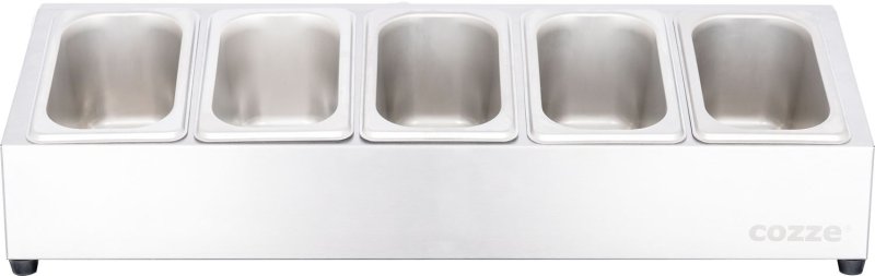 COZZE XL Pizzaofen Zubehör Set: Pizza-Station mit 5 Behältern und Deckeln, Pizzaschieber, Pizzaschneider und Infrarot Thermometer