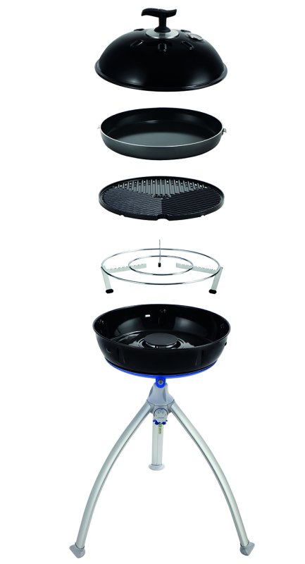 CADAC Camping Gasgrill Grillo Chef 40 / BBQ + Chef Pan + Dome - 30mbar