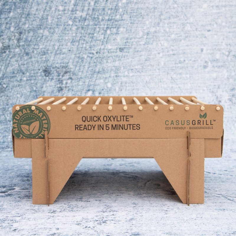 CasusGrill - Der umweltfreundlichste Einweggrill - biologisch abbaubar - 6er Set