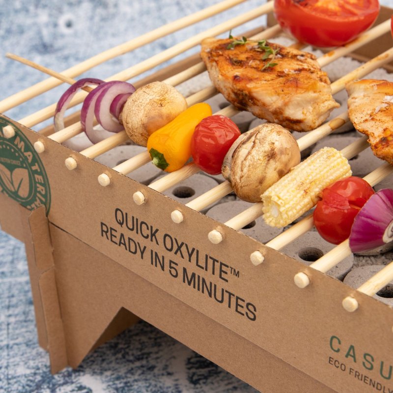 CasusGrill - Der umweltfreundlichste Einweggrill - biologisch abbaubar - 6er Set