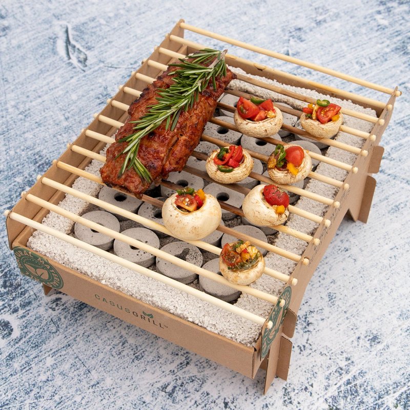 CasusGrill - Der umweltfreundlichste Einweggrill - biologisch abbaubar - 6er Set