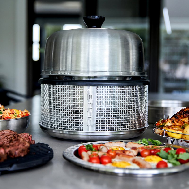Cobb Grill Premier AIR Deluxe Holzkohlegrill - inkl. 12x Cobble Stones 6er