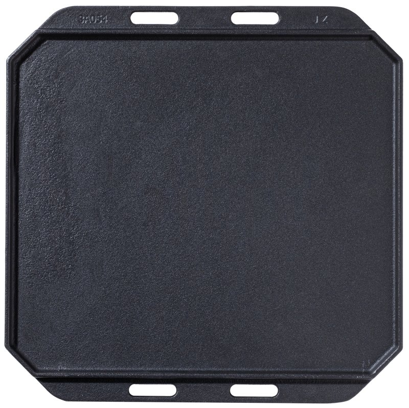 COZZE Gusseisenpfanne mit Holzuntersetzer - 33 x 33 cm