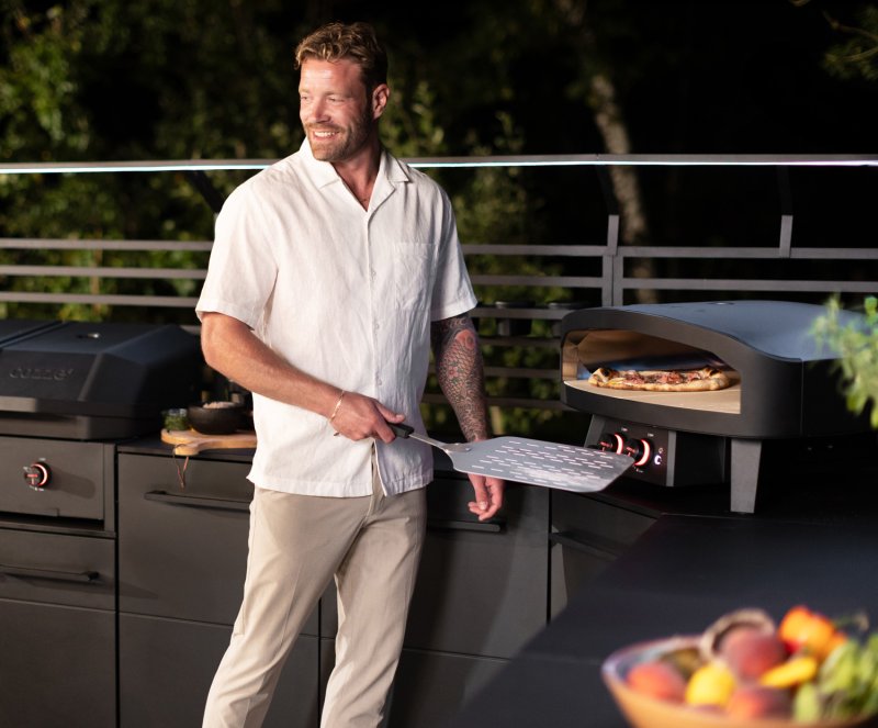 COZZE Pizzaofen Gas CLASSIC Black Edition 60 cm (24") - inkl. Hitzeschild