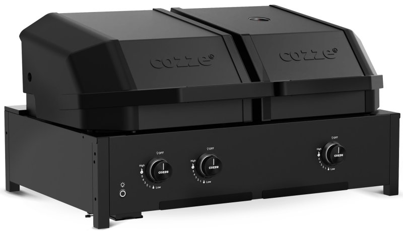 Cozze Quattro 900 - 4in1 Gasgrill + Planchagrill + Pizzaofen + Steakstation