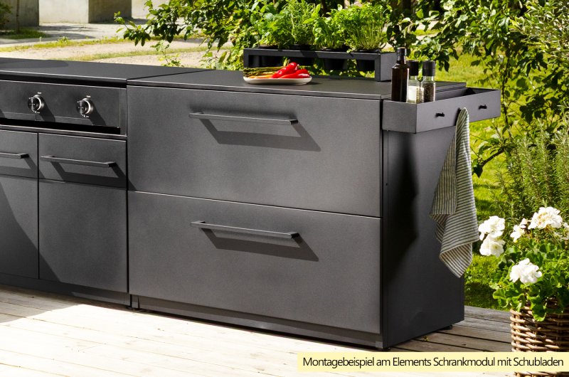 COZZE Universal Regal / Zubehörregal - für COZZE Outdoor Küche Elements