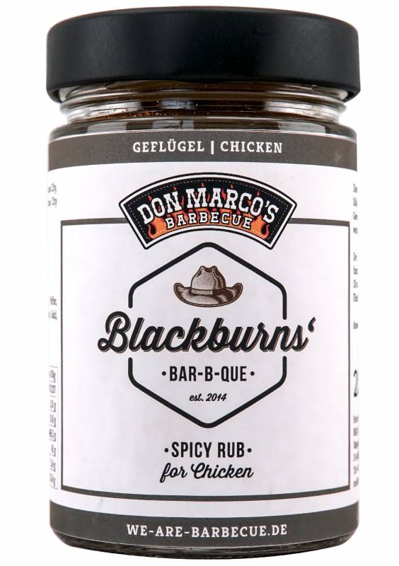 Don Marcos Signature Series - Blackburns Spicy Rub for Chicken  - 200g Glas