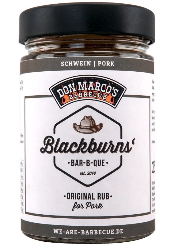 Don Marcos Signature Series - Blackburns Original Rub for Pork - 250g Glas