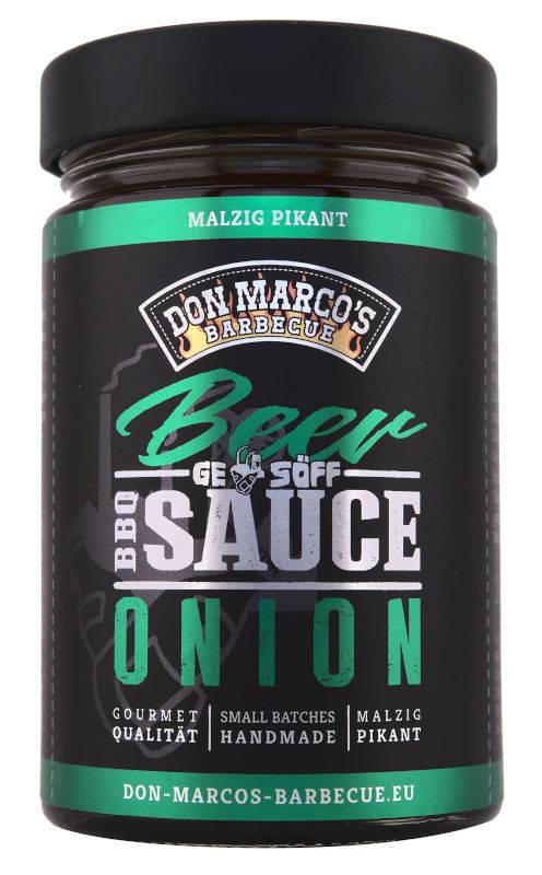 Don Marcos BBQ Sauce - Beer & Onion - 260ml Glas