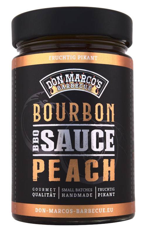Don Marcos BBQ Sauce - Bourbon Peach - 260ml Glas