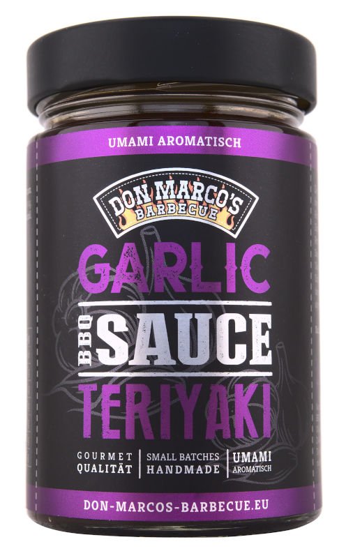 Don Marcos BBQ Sauce - Garlic Teriyaki - 260ml Glas