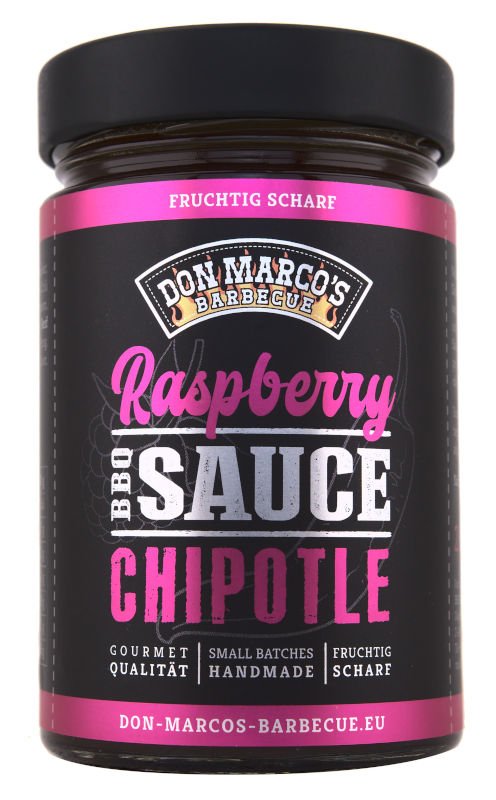 Don Marcos BBQ Sauce - Raspberry Chipotle - 260ml Glas
