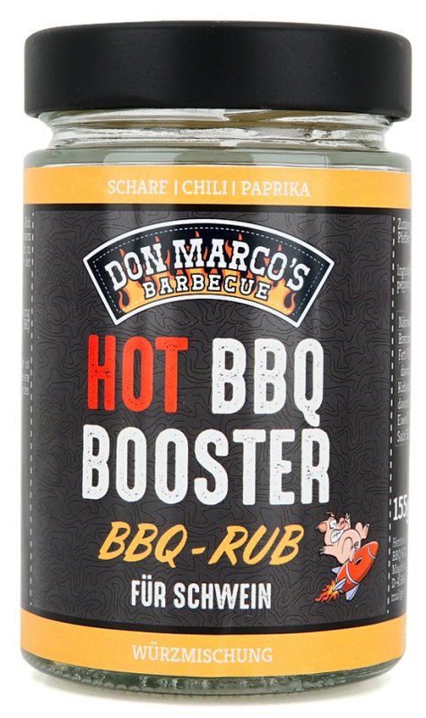 Don Marcos BBQ Booster BBQ Rub 155g Glas