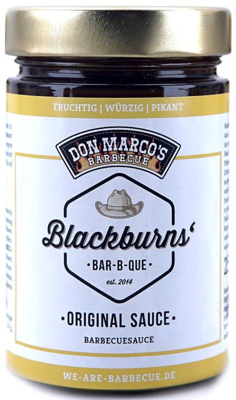 Don Marcos Signature Series - Blackburns Original BBQ Sauce  - 200ml Glas