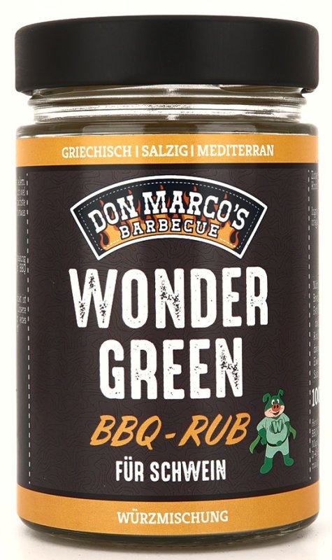 Don Marcos Wonder Green BBQ Rub 100g Glas
