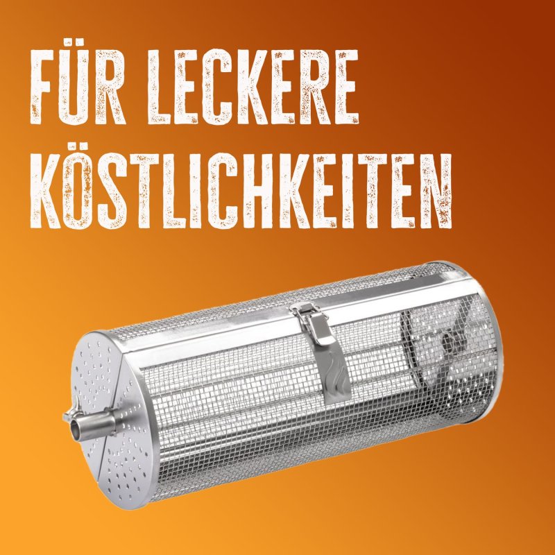Grillfürst Drehspießkorb / Rotisseriekorb, Edelstahl - Retoure